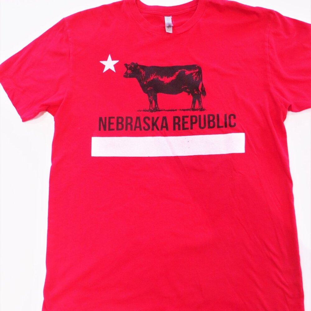 "Nebraska Republic" T Shirt with cow and star.
